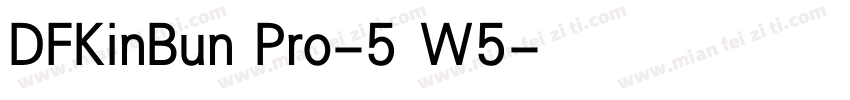 DFKinBun Pro-5 W5字体转换